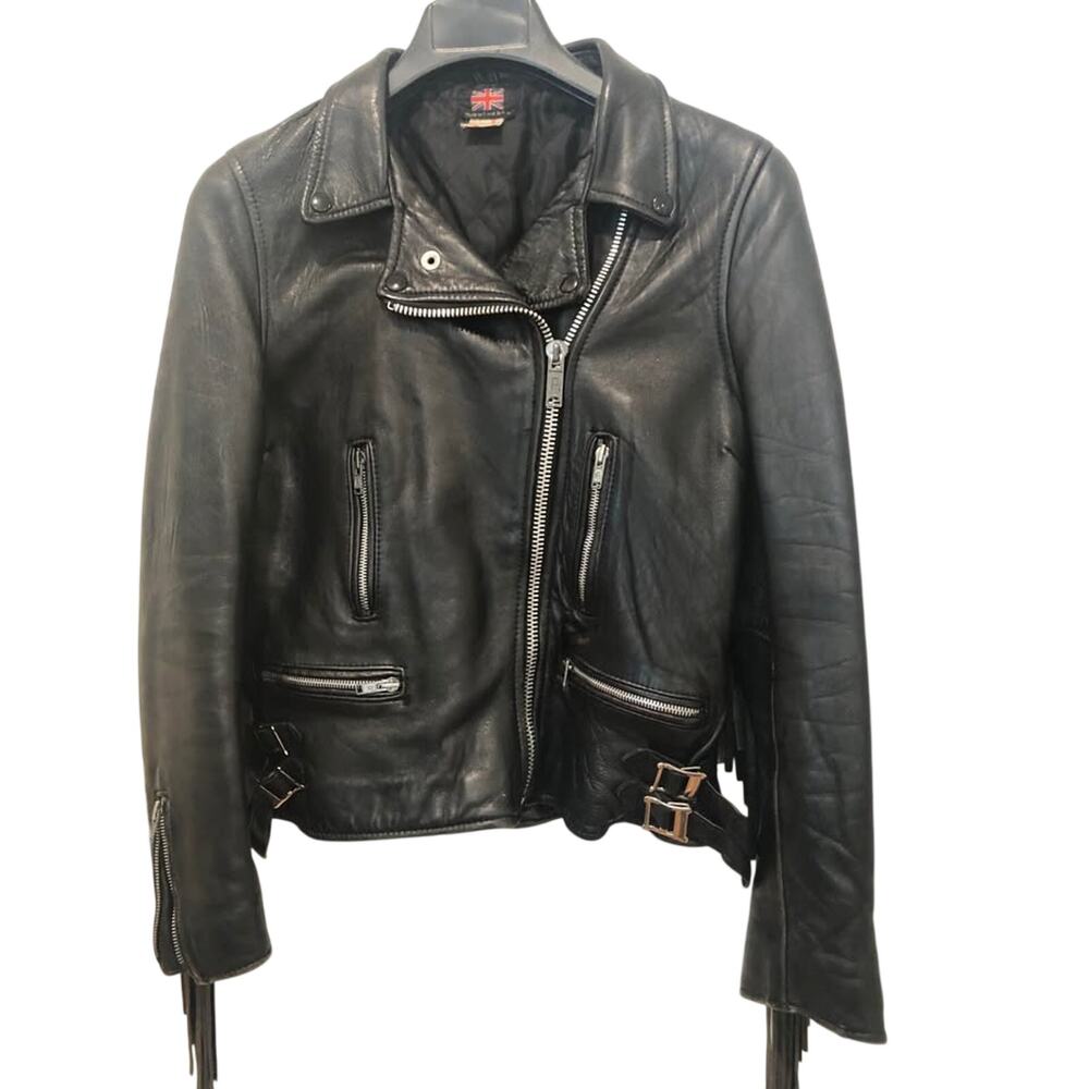 VTG '80s British Punk/Biker Fringe Jacket – Made in England